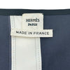 エルメス HERMES ベルト柄シルクノースリーブチュニック ネイビー シルク レディース チュニック