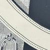 エルメス HERMES ベルト柄シルクノースリーブチュニック ネイビー シルク レディース チュニック