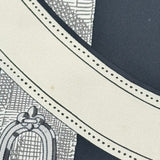 エルメス HERMES ベルト柄シルクノースリーブチュニック ネイビー シルク レディース チュニック