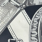 エルメス HERMES ベルト柄シルクノースリーブチュニック ネイビー シルク レディース チュニック