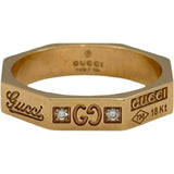 グッチ GUCCI オクタゴン リング ゴールド Au750 ダイヤモンド ジュエリー