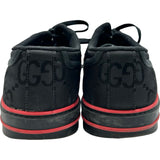 グッチ GUCCI テニス1977 GGシェリーライン ローカットスニーカー ブラック ナイロン レディース スニーカー
