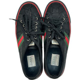 グッチ GUCCI テニス1977 GGシェリーライン ローカットスニーカー ブラック ナイロン レディース スニーカー