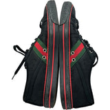 グッチ GUCCI テニス1977 GGシェリーライン ローカットスニーカー ブラック ナイロン レディース スニーカー