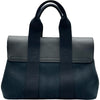 エルメス HERMES ヴィルパライソPM ブラック シルバー金具 トワル レディース ハンドバッグ