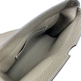 エルメス HERMES ヴィドポッシュ W刻印 エトゥープ シルバー金具 トゴ レディース ショルダーバッグ