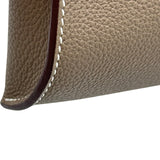 エルメス HERMES ヴィドポッシュ W刻印 エトゥープ シルバー金具 トゴ レディース ショルダーバッグ