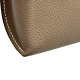 エルメス HERMES ヴィドポッシュ W刻印 エトゥープ シルバー金具 トゴ レディース ショルダーバッグ