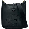エルメス HERMES エヴリンTPM G刻印 ブラック ゴールド金具 トリヨン レディース ショルダーバッグ