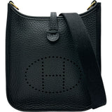 エルメス HERMES エヴリンTPM G刻印 ブラック ゴールド金具 トリヨン レディース ショルダーバッグ