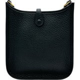 エルメス HERMES エヴリンTPM G刻印 ブラック ゴールド金具 トリヨン レディース ショルダーバッグ