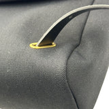 エルメス HERMES エールバッグジップアド Z刻印 ブラック ゴールド金具 トワル レディース リュック・デイパック