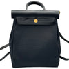 エルメス HERMES エールバッグジップアド Z刻印 ブラック ゴールド金具 トワル レディース リュック・デイパック