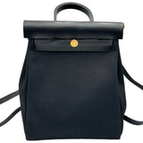 エルメス HERMES エールバッグジップアド Z刻印 ブラック ゴールド金具 トワル レディース リュック・デイパック