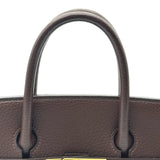 エルメス HERMES オータクロア32 〇Z刻印 ショコラ ゴールド金具 トゴ レディース ハンドバッグ