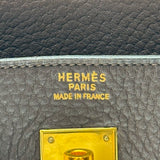 エルメス HERMES オータクロア32 〇Z刻印 ショコラ ゴールド金具 トゴ レディース ハンドバッグ
