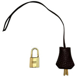 エルメス HERMES オータクロア32 〇Z刻印 ショコラ ゴールド金具 トゴ レディース ハンドバッグ