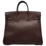 エルメス HERMES オータクロア32 〇Z刻印 ショコラ ゴールド金具 トゴ レディース ハンドバッグ