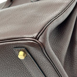 エルメス HERMES オータクロア32 〇Z刻印 ショコラ ゴールド金具 トゴ レディース ハンドバッグ
