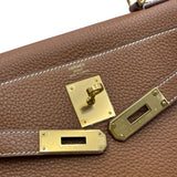 エルメス HERMES ケリー28 内縫い X刻印 ゴールド ゴールド金具 トリヨン レディース ショルダーバッグ