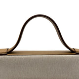 エルメス HERMES ヴァンキャトル35 U刻印 チャイ シルバー金具 トワル/スイフト レディース ハンドバッグ