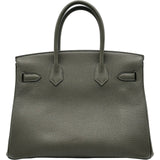 エルメス HERMES バーキン30 Z刻印 ヴェールグリス ゴールド金具 トゴ レディース ハンドバッグ