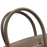 エルメス HERMES バーキン30 □L刻印 エトゥープ シルバー金具 トリヨン レディース ハンドバッグ