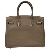 エルメス HERMES バーキン30 □L刻印 エトゥープ シルバー金具 トリヨン レディース ハンドバッグ
