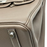 エルメス HERMES バーキン30 □L刻印 エトゥープ シルバー金具 トリヨン レディース ハンドバッグ