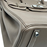 エルメス HERMES バーキン30 □L刻印 エトゥープ シルバー金具 トリヨン レディース ハンドバッグ