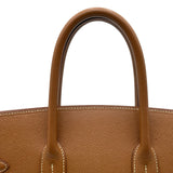エルメス HERMES バーキン35 □E刻印 ゴールド ゴールド金具 クシュベル レディース ハンドバッグ