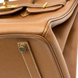 エルメス HERMES バーキン35 □E刻印 ゴールド ゴールド金具 クシュベル レディース ハンドバッグ