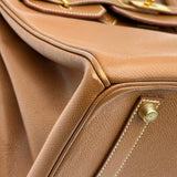 エルメス HERMES バーキン35 □E刻印 ゴールド ゴールド金具 クシュベル レディース ハンドバッグ