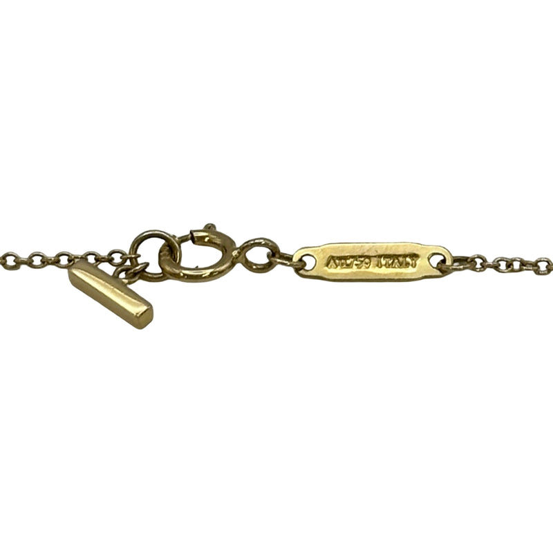 ティファニー TIFFANY＆CO Tスマイルネックレスミニ ゴールド Au750