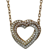 カルティエ Cartier トリニティハートダイヤネックレス ゴールド/ピンクゴールド/ホワイトゴールド 750 ダイヤモンド ジュエリー