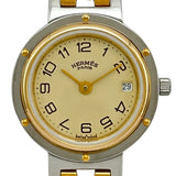 エルメス HERMES クリッパー CL4.220 アイボリー メッキ/ステンレススチール クオーツ レディース 腕時計