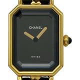 シャネル CHANEL プルミエールM H0001 ブラック メッキ クオーツ レディース 腕時計