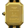 シャネル CHANEL プルミエールM H0001 ブラック メッキ クオーツ レディース 腕時計