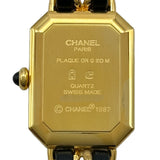 シャネル CHANEL プルミエールM H0001 ブラック メッキ クオーツ レディース 腕時計