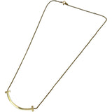 ティファニー TIFFANY＆CO Tスマイルネックレスミディアム ゴールド Au750 ジュエリー