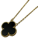 ヴァンクリーフ＆アーペル Van Cleef & Arpels ヴィンテージアルハンブラネックレス ゴールド Au750 オニキス ジュエリー