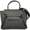 セリーヌ CELINE ベルトバッグ ナノ 189003 グレー ゴールド金具 レザー レディース ショルダーバッグ