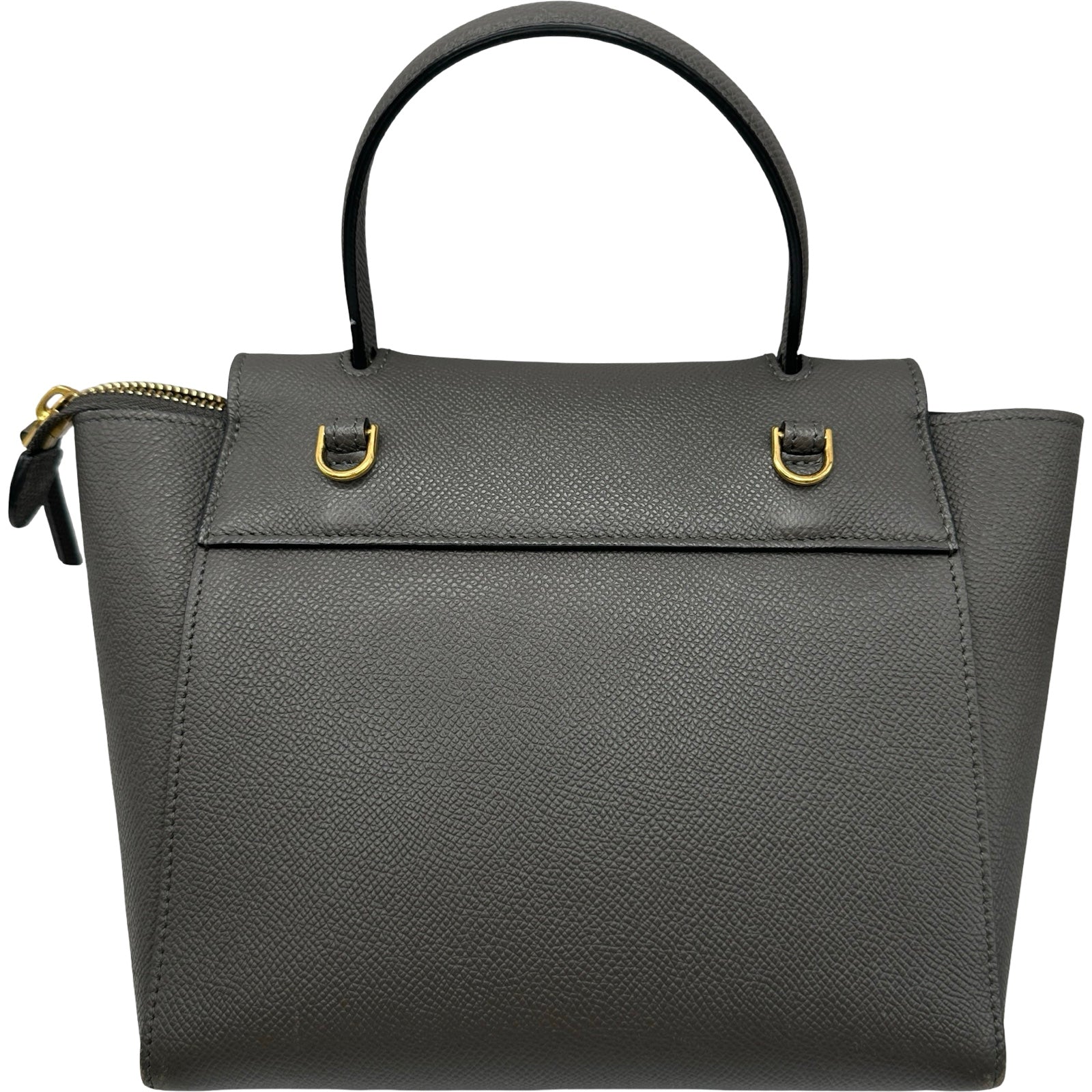 セリーヌ CELINE ベルトバッグ ナノ 189003 グレー ゴールド金具 