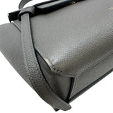 セリーヌ CELINE ベルトバッグ ナノ 189003 グレー ゴールド金具 レザー レディース ショルダーバッグ