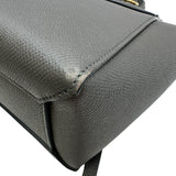 セリーヌ CELINE ベルトバッグ ナノ 189003 グレー ゴールド金具 レザー レディース ショルダーバッグ