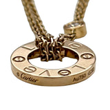 カルティエ Cartier ラブサークルネックレス2PD ピンクゴールド Au750 ダイヤモンド ジュエリー