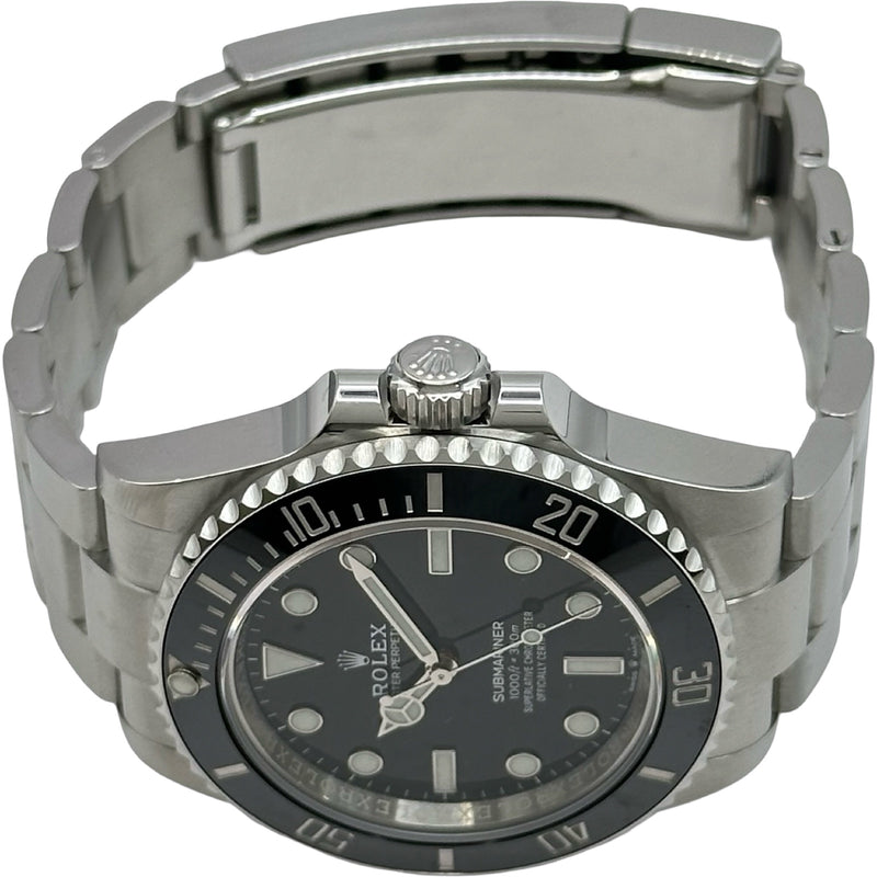 ロレックス ROLEX サブマリーナ ノンデイト 124060 ランダム番 時計 メンズ ブランド 自動巻き AT ステンレス SS シルバー ブラック 磨き済み 【中古】 ロレックス ROLEX サブマリーナ ノンデイト 124060 ブラック