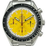 オメガ OMEGA スピードマスター レーシング クロノグラフ 「ミハエル・シューマッハ」コラボモデル 3510.12 イエロー ステンレススチール 自動巻き メンズ 腕時計