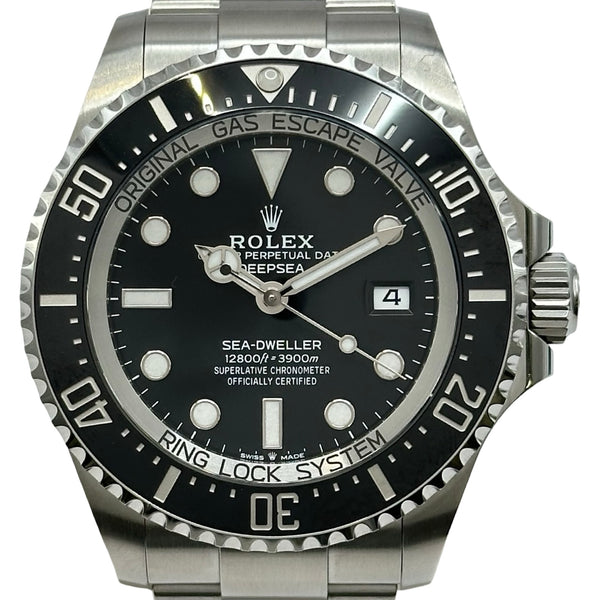中古 ロレックス ROLEX 16660 65番台(1981年頃製造) ブラック メンズ 腕時計 ロレックス ROLEX ディープシー 136660 ブラック ステンレススチール
