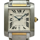 カルティエ Cartier タンク フランセーズ LM W51005Q4 シルバー ゴールド/ステンレススチール 自動巻き メンズ 腕時計